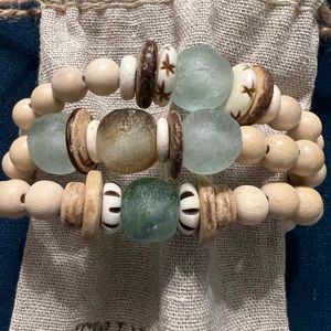 Twine & Twig beaded bracelet stack